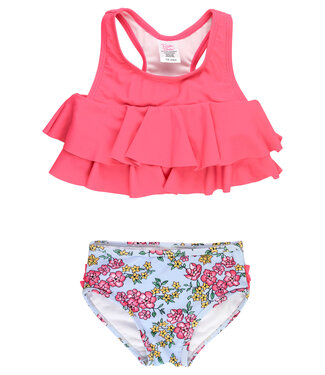 RuffleButts + RuggedButts Cheerful Blossoms Flounce Bikini