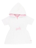 Rufflebutts White with Pink Terry Cover-Up