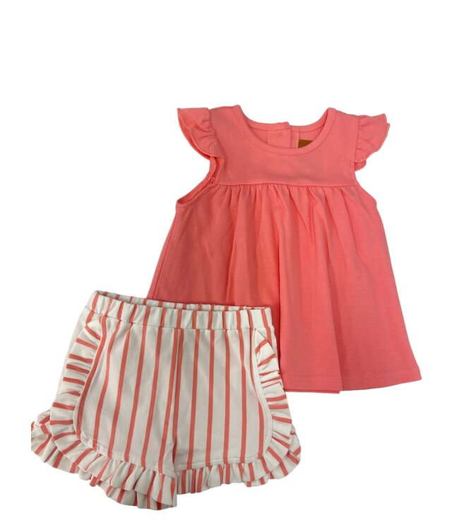 Finley Coral Short Set