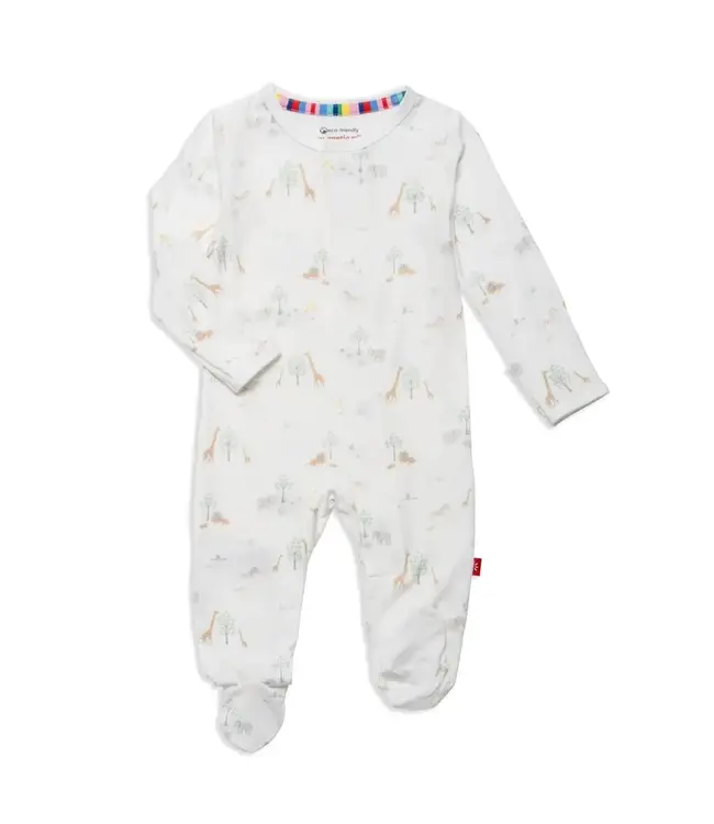 White Safari Footie