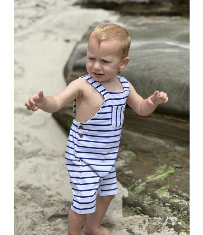 Dandy Royal/White Jersey Overalls