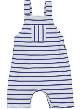 Me & Henry Dandy Royal/White Jersey Overalls