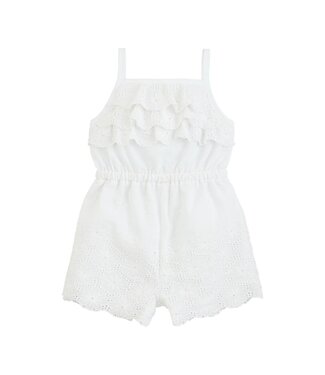 MudPie White Eyelet Romper