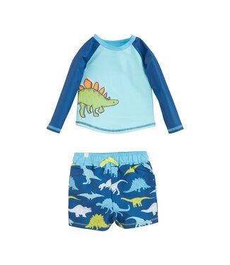 MudPie Dino Rash Guard Set