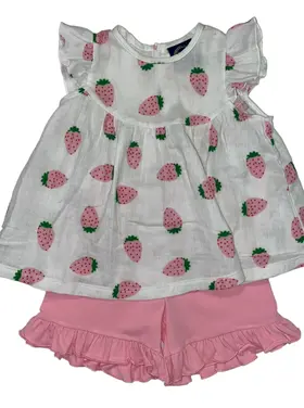 Emma Jean Strawberry Girls Short Set