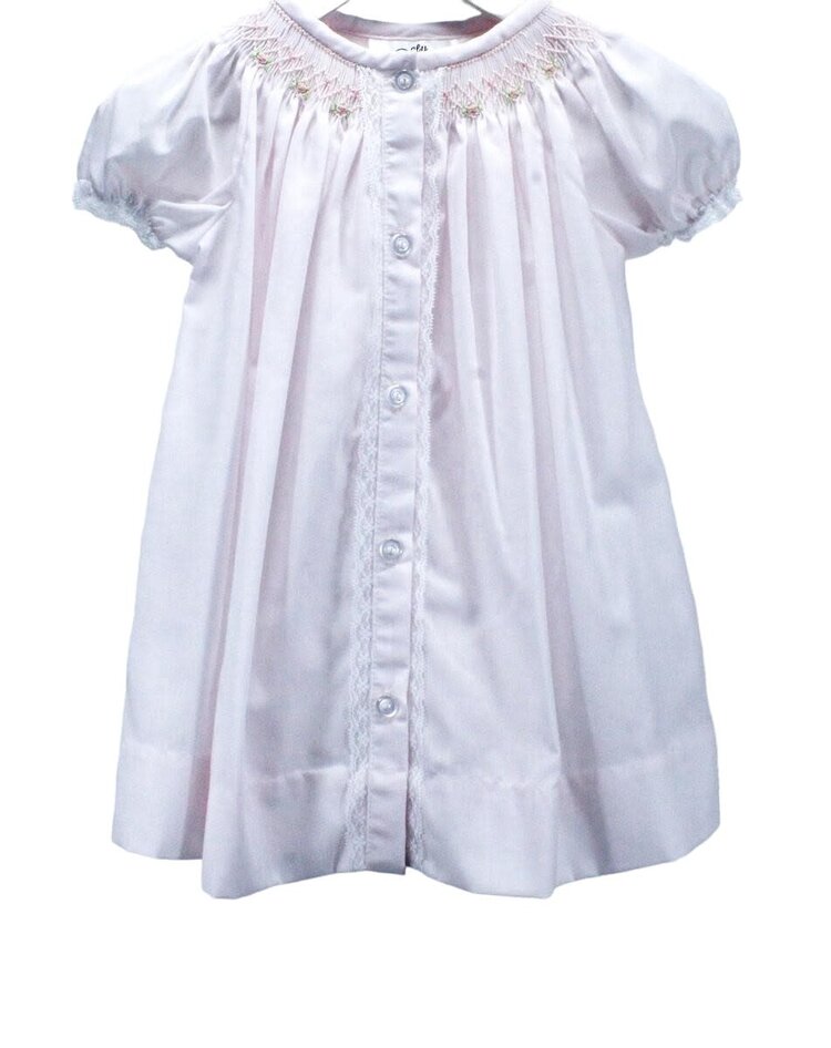 Baby Blessings Pink Geometric Floral Sophia Dress