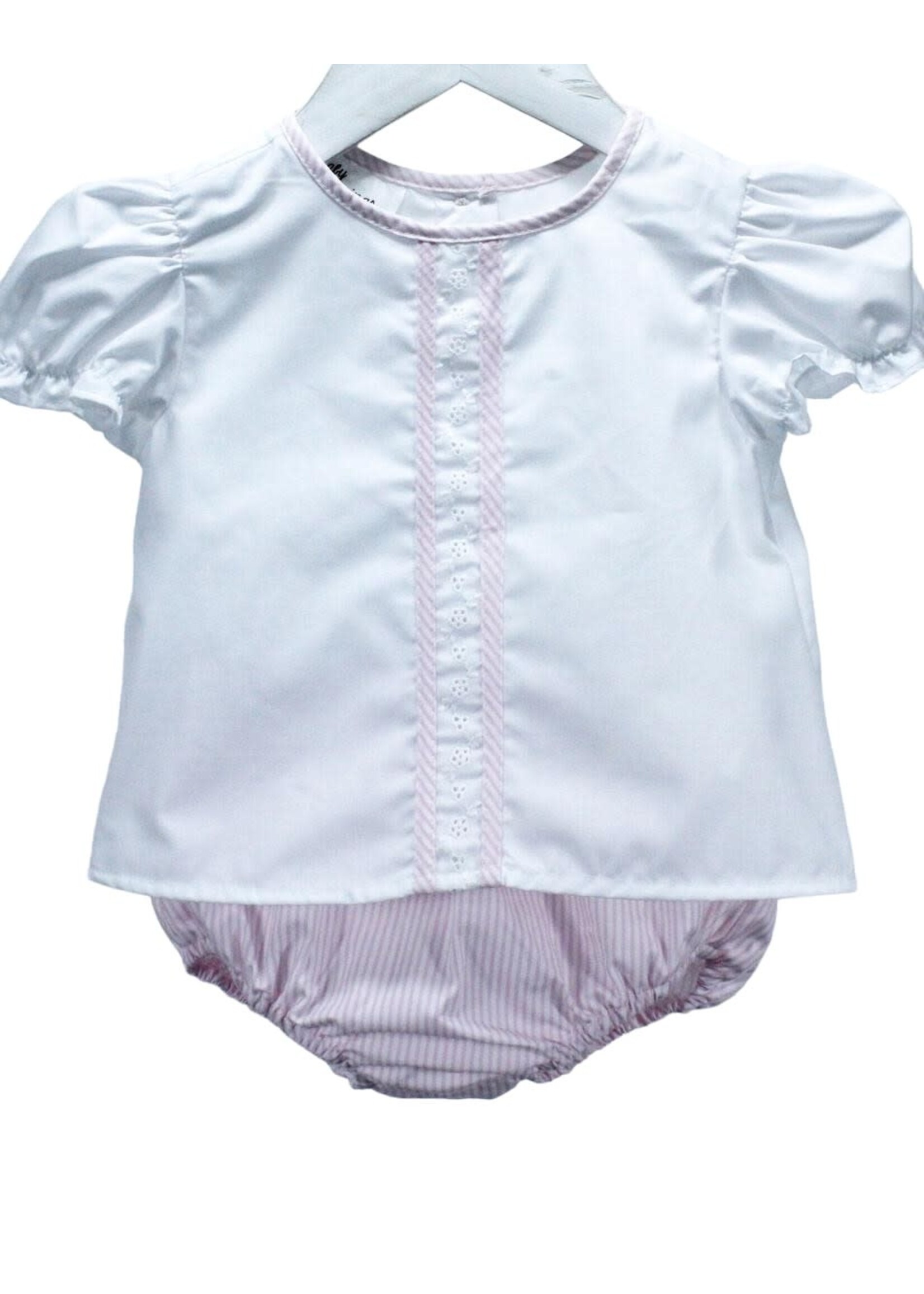 Baby Blessings Pink & White Stripe Ruby Set