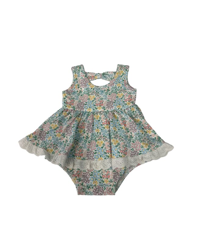Floral Eyelet Bubble Dress