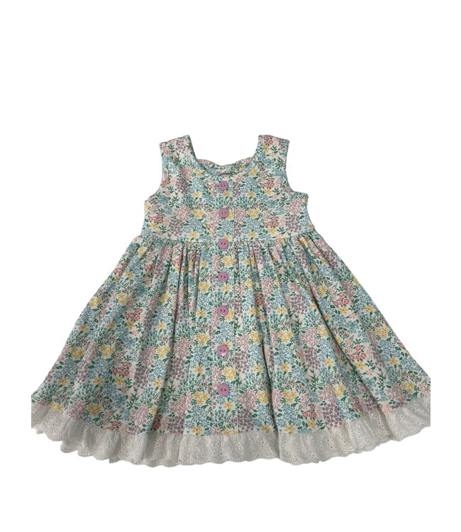 Floral Eyelet Bow Dress