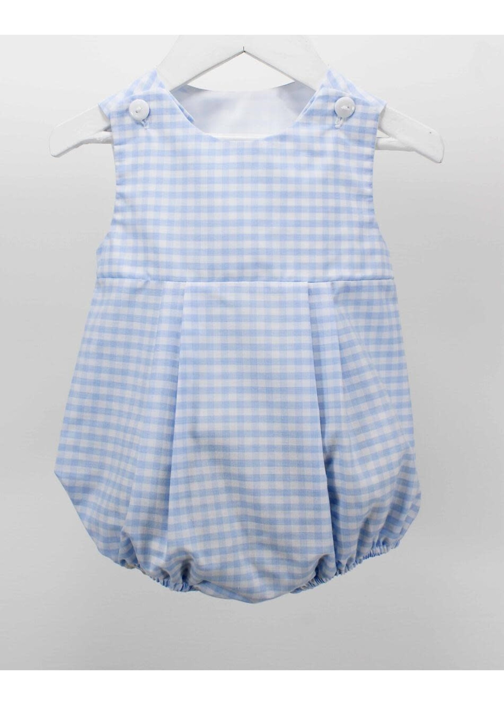 Charming Little One Light Blue Check Axel Bubble