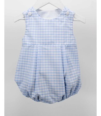 Charming Little One Light Blue Check Axel Bubble