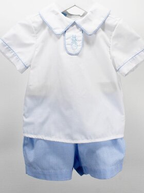 Charming Little One Light Blue Bunnies David Set