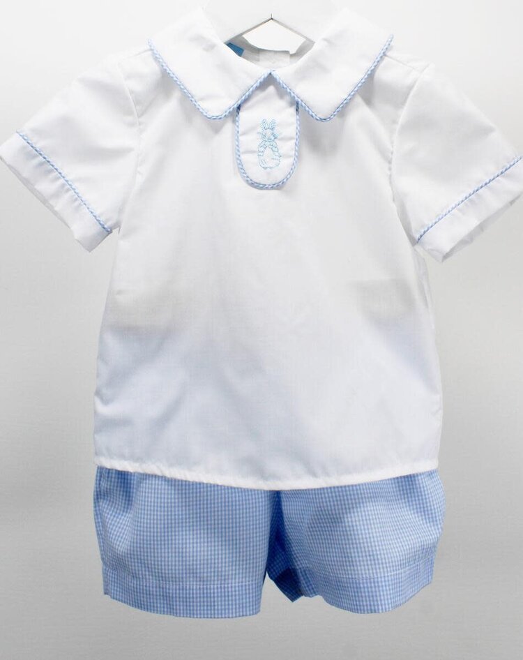 Charming Little One Light Blue Bunnies David Set