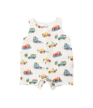 Angel Dear Off Road Adventure Shortie Romper