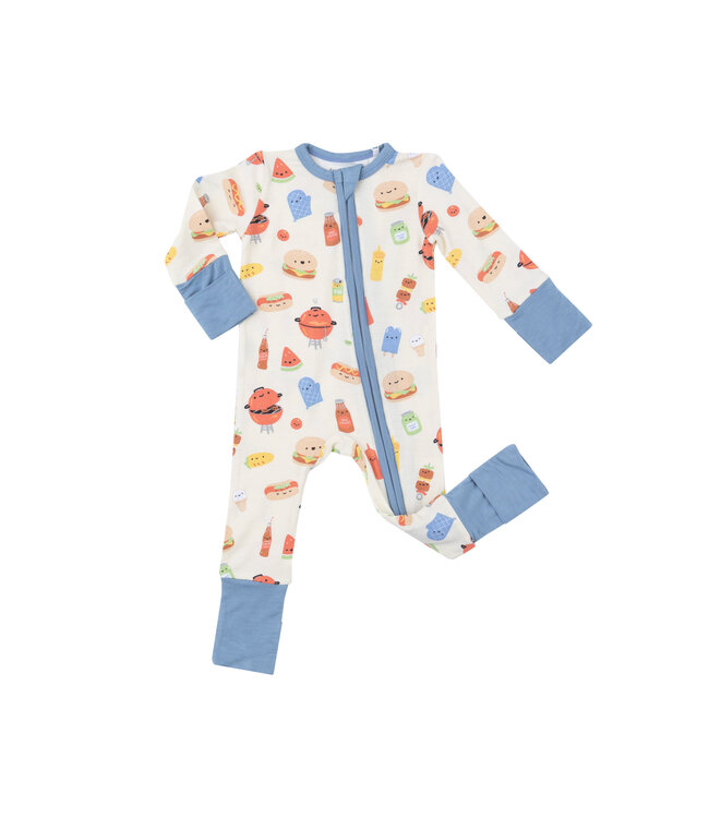 BBQ Buddies 2 Way Zipper Romper
