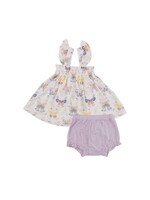 Angel Dear Botany Butterflies Smocked Top and Diaper Cover