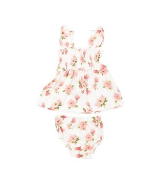 Angel Dear Sweet Magnolias w/ Smocked Top and Ruffle Straps