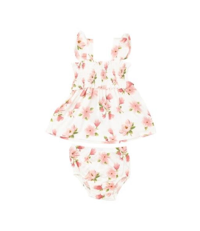 Sweet Magnolias w/ Smocked Top and Ruffle Straps