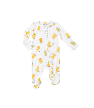 Angel Dear Vintage Ducklings 2 Way Zipper Footie