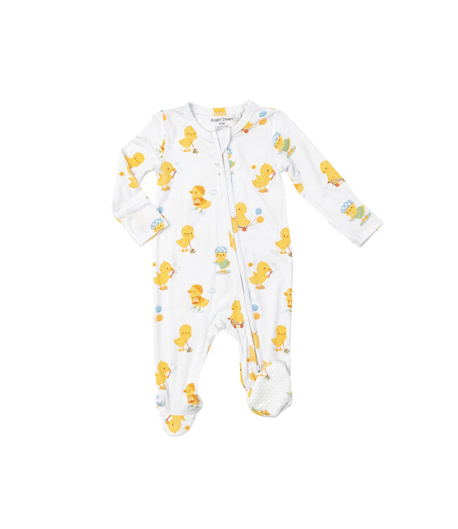 Vintage Ducklings 2 Way Zipper Footie