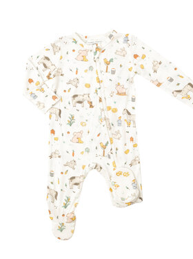 Angel Dear Farm Babies 2 Way Zipper Footie