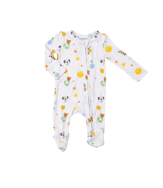 Baby Solar System 2 Way Zipper Footie