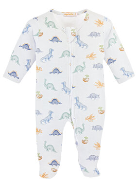 Baby Club Chic Baby Dinos Zipper Footie