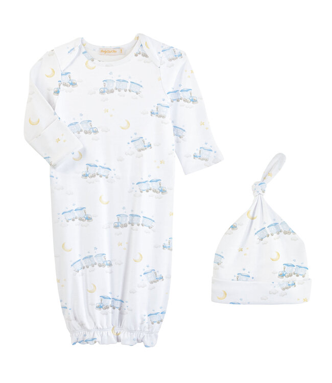 Little Train Gown & Hat Set