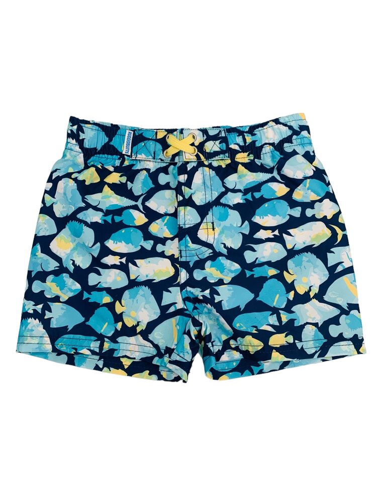 RuffleButts + RuggedButts Fish Friends Swim Trunks