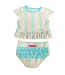 Pale Rainbow Stripe Bikini