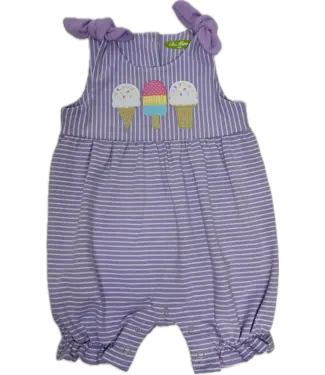 Be Mine Ice Cream Cones Girls Romper