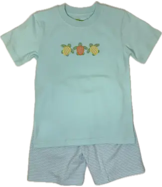 Be Mine Turtle Boys Short Set