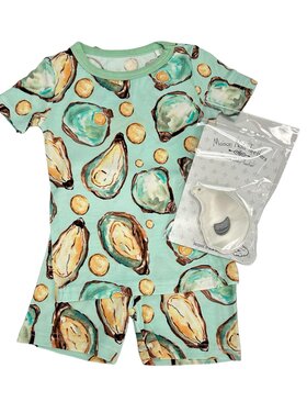 Sweet Southern Oaks Oyster Bamboo Short Set