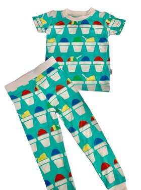 Southern Slumber Blue Snowball 2 Pc Bamboo Set