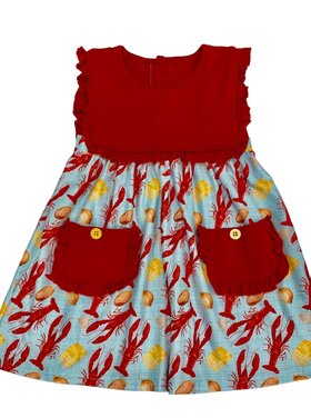 Jolie-Beau Cajun Boil Crawfish Dress