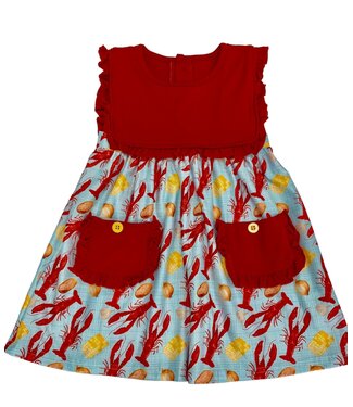 Jolie-Beau Cajun Boil Crawfish Dress