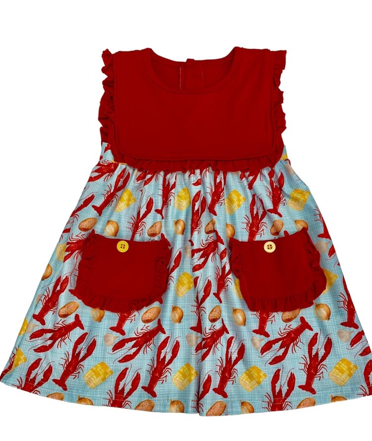 Jolie-Beau Cajun Boil Crawfish Dress