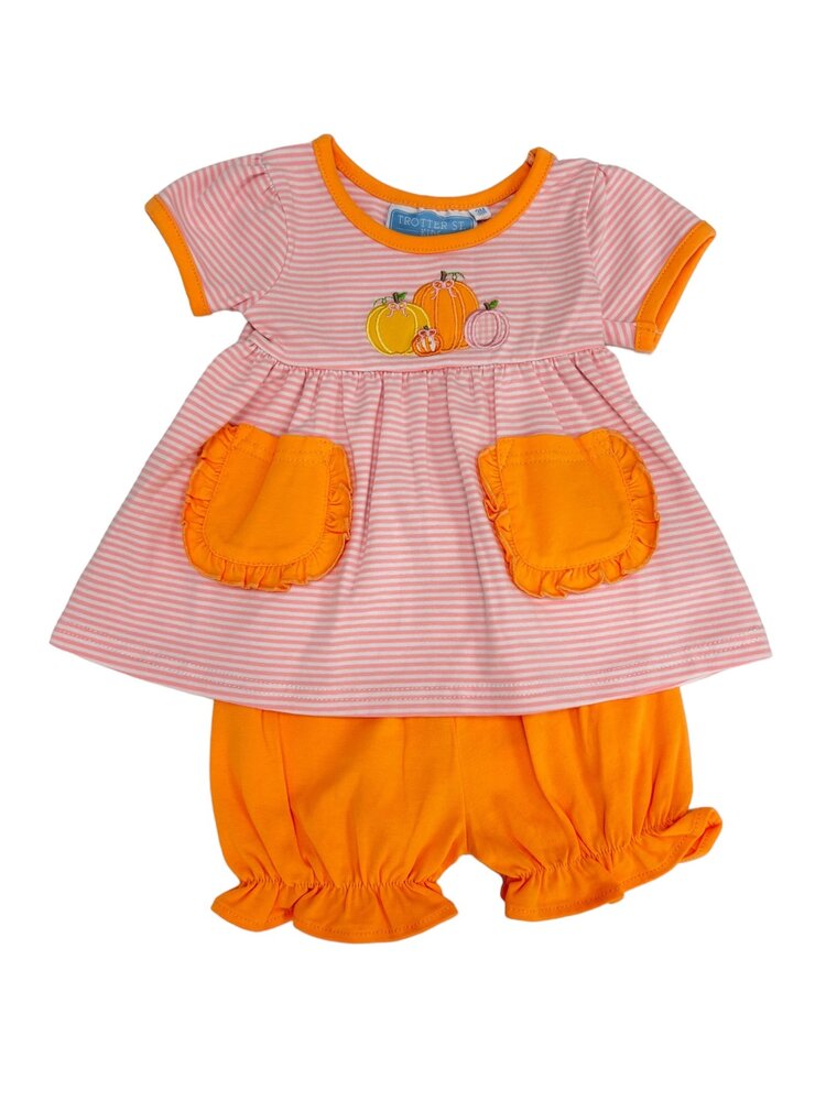 Trotter Street Pumpkin Patch Bloomer Set