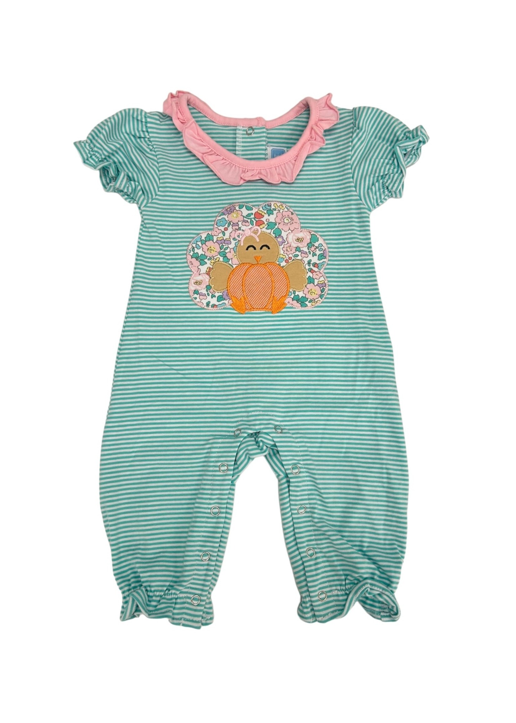 Trotter Street Turkey Ruffle Romper