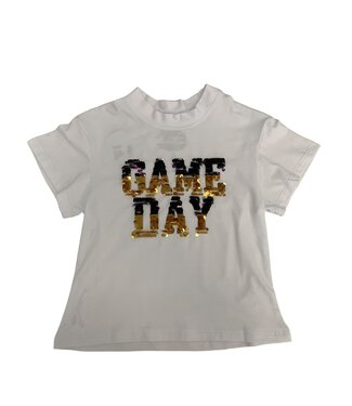 Azarhia Game Day Reversible Purple/Black Gold Shirt