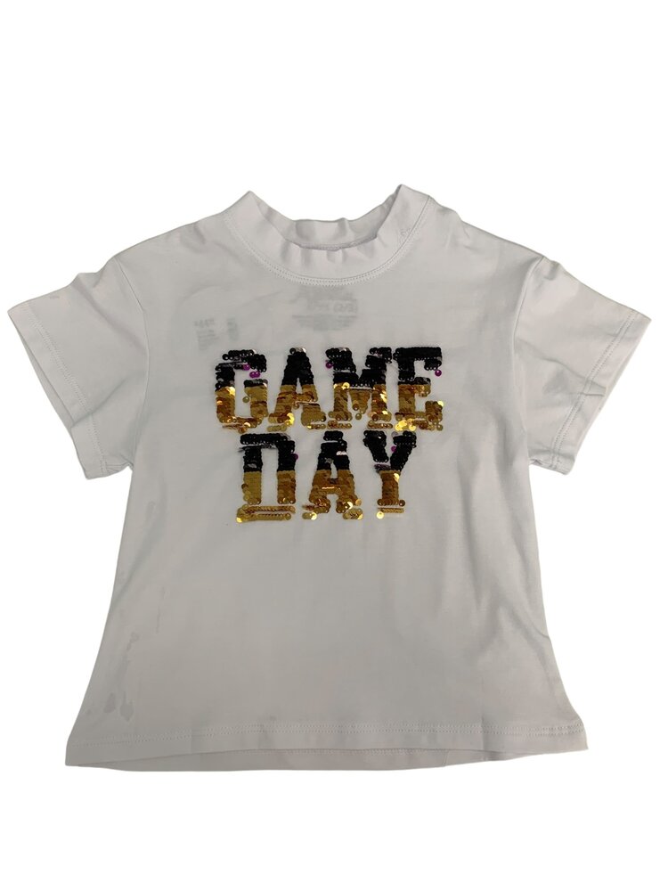 Azarhia Game Day Reversible Purple/Black Gold Shirt