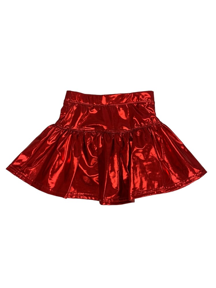 Azarhia Metallic Gathered Skort