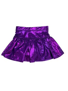 Azarhia Metallic Gathered Skort