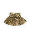 Metallic Gathered Skort