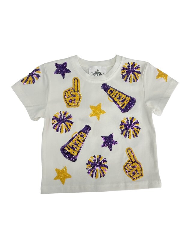Purple and Gold Cheer Shirt