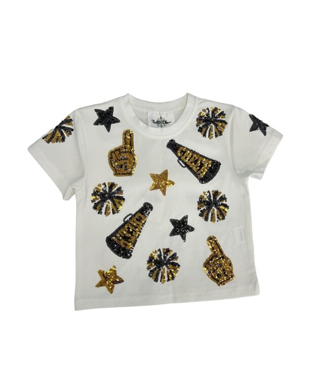 Black and Gold Cheer Shirt