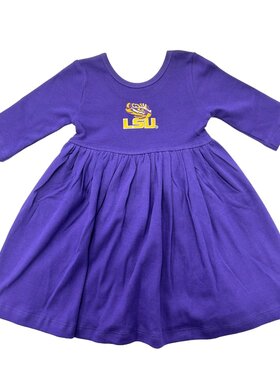 Creative Knitwear LSU Purple Spin Dress
