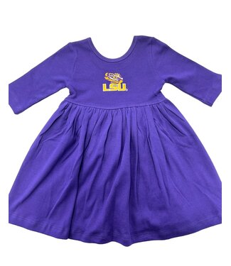 Creative Knitwear LSU Purple Spin Dress