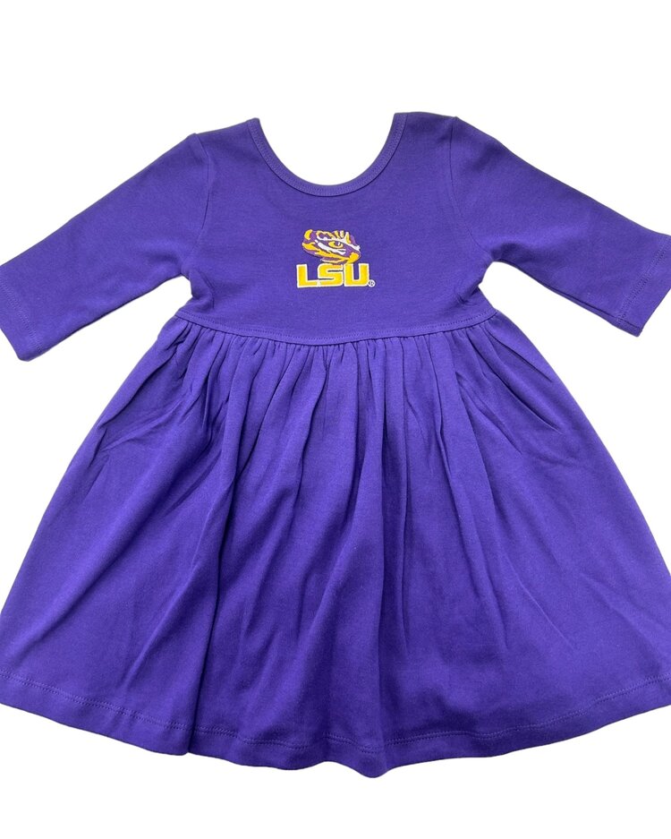 Creative Knitwear LSU Purple Spin Dress