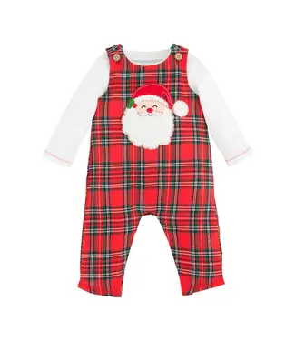 MudPie Santa Tartan Longall Set